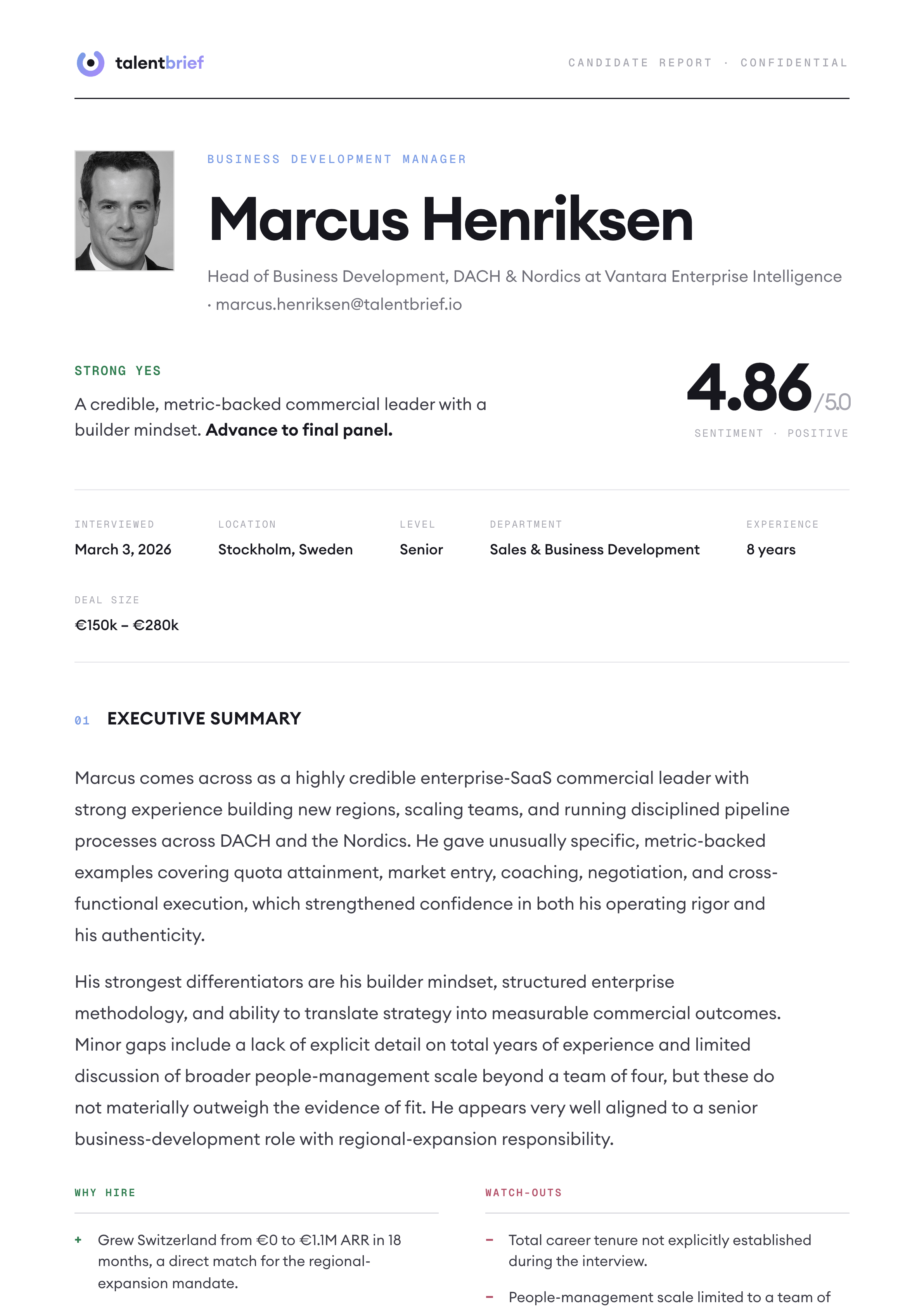 Minimal PDF report example